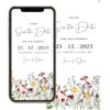 Wild Flower Digital Save The Date
