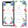 Modern Floral Digital Save The Date